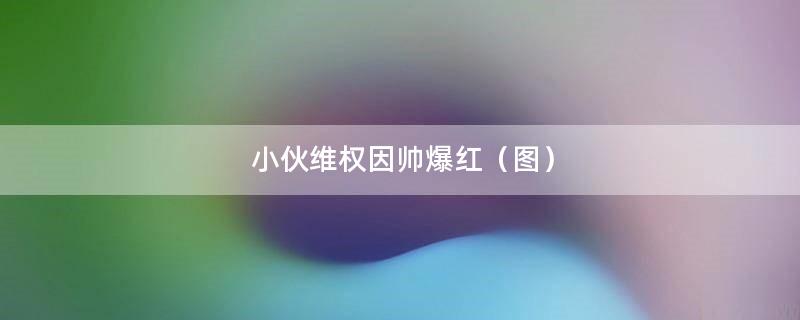 小伙维权因帅爆红（图）