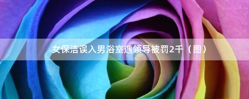 女保洁误入男浴室遇领导被罚2千（图）