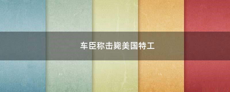 车臣称击毙美国特工