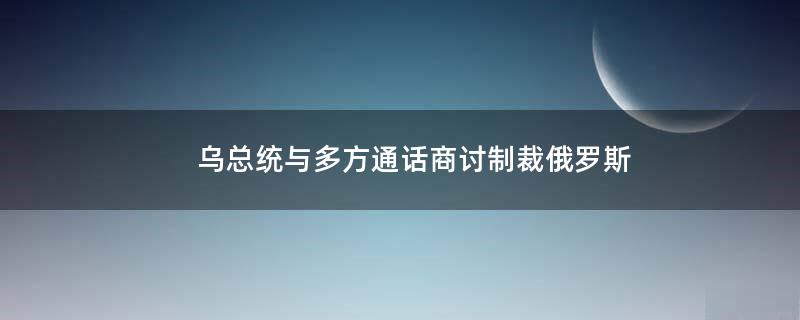 乌总统与多方通话商讨制裁俄罗斯