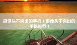 摄像头不突出的手机（摄像头不突出的手机推荐）