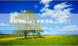 手机导航app（手机导航app排行）
