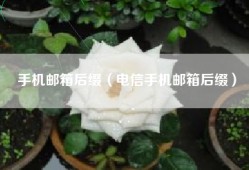 手机邮箱后缀（电信手机邮箱后缀）