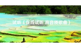 试听（在线试听 高音质歌曲）