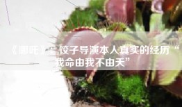 《哪吒》：饺子导演本人真实的经历“我命由我不由天”