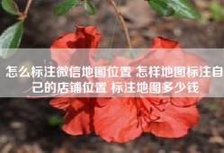 怎么标注微信地图位置 怎样地图标注自己的店铺位置 标注地图多少钱