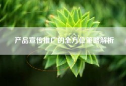 产品宣传推广的全方位策略解析