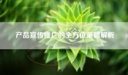产品宣传推广的全方位策略解析