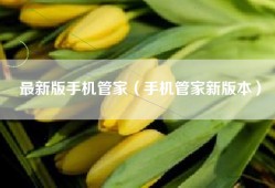 最新版手机管家（手机管家新版本）