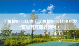 手机被呼叫转移（手机被呼叫转移后发信息对方能收到吗）