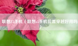 联想Z5手机（联想z5手机位置穿越好用吗）