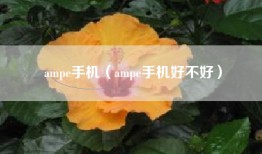 ampe手机（ampe手机好不好）