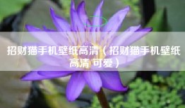招财猫手机壁纸高清（招财猫手机壁纸高清 可爱）
