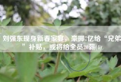 刘强东现身新春家宴，豪掷7亿给“兄弟”补贴，或将给全员20薪(4)
