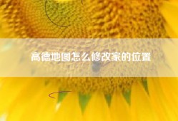 高德地图怎么修改家的位置