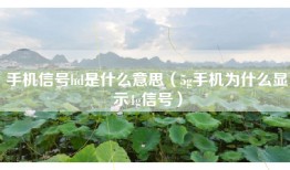 手机信号hd是什么意思（5g手机为什么显示4g信号）