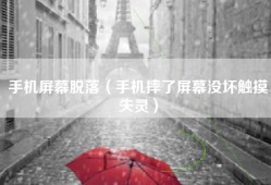 手机屏幕脱落（手机摔了屏幕没坏触摸失灵）