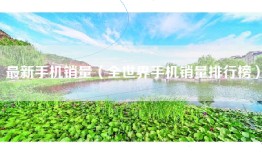 最新手机销量（全世界手机销量排行榜）