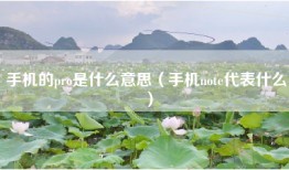 手机的pro是什么意思（手机note代表什么）