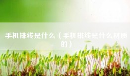 手机排线是什么（手机排线是什么材质的）