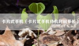 卡片式手机（卡片式手机待机时间多长）