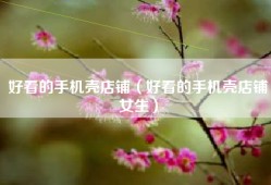 好看的手机壳店铺（好看的手机壳店铺女生）