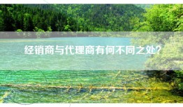 经销商与代理商有何不同之处？