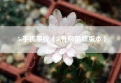 5s手机系统（5s升级最新版本）