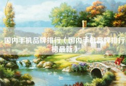 国内手机品牌排行（国内手机品牌排行榜最新）