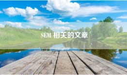 SEM 相关的文章