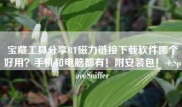 宝藏工具分享BT磁力链接下载软件哪个好用？手机和电脑都有！附安装包！+SpaceSniffer
