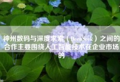神州数码与深度求索（DeepSeek）之间的合作主要围绕人工智能技术在企业市场的