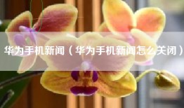 华为手机新闻（华为手机新闻怎么关闭）
