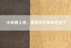 小米要上市，雷军穿衣画风也变了