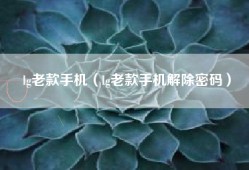 lg老款手机（lg老款手机解除密码）