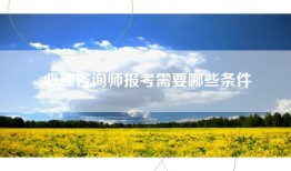 心理咨询师报考需要哪些条件