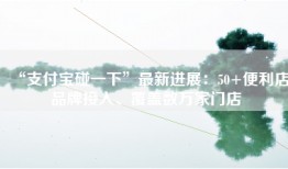 “支付宝碰一下”最新进展：50+便利店品牌接入、覆盖数万家门店