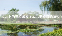 steam上的手机游戏(steam手机版的游戏)