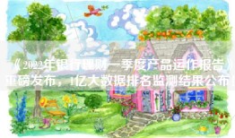 《2022年银行理财一季度产品运作报告》重磅发布，1亿大数据排名监测结果公布！