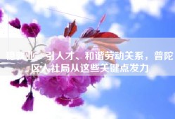 稳就业、引人才、和谐劳动关系，普陀区人社局从这些关键点发力