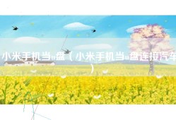 小米手机当u盘（小米手机当u盘连接汽车）
