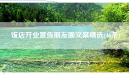 饭店开业宣传朋友圈文案精选(46条)