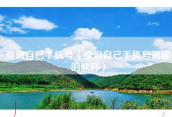 查询自己手机号（查询自己手机号绑定的软件）