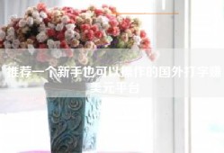 推荐一个新手也可以操作的国外打字赚美元平台