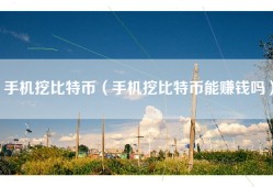 手机挖比特币（手机挖比特币能赚钱吗）