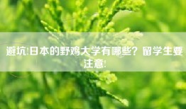 避坑!日本的野鸡大学有哪些？留学生要注意!