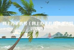 网上办手机号（网上办手机号需要人脸识别吗）