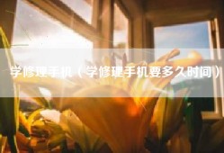 学修理手机（学修理手机要多久时间）
