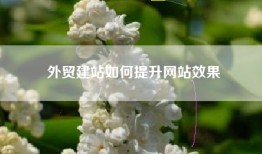 外贸建站如何提升网站效果