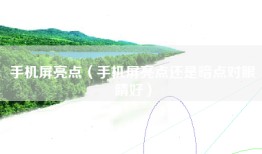 手机屏亮点（手机屏亮点还是暗点对眼睛好）